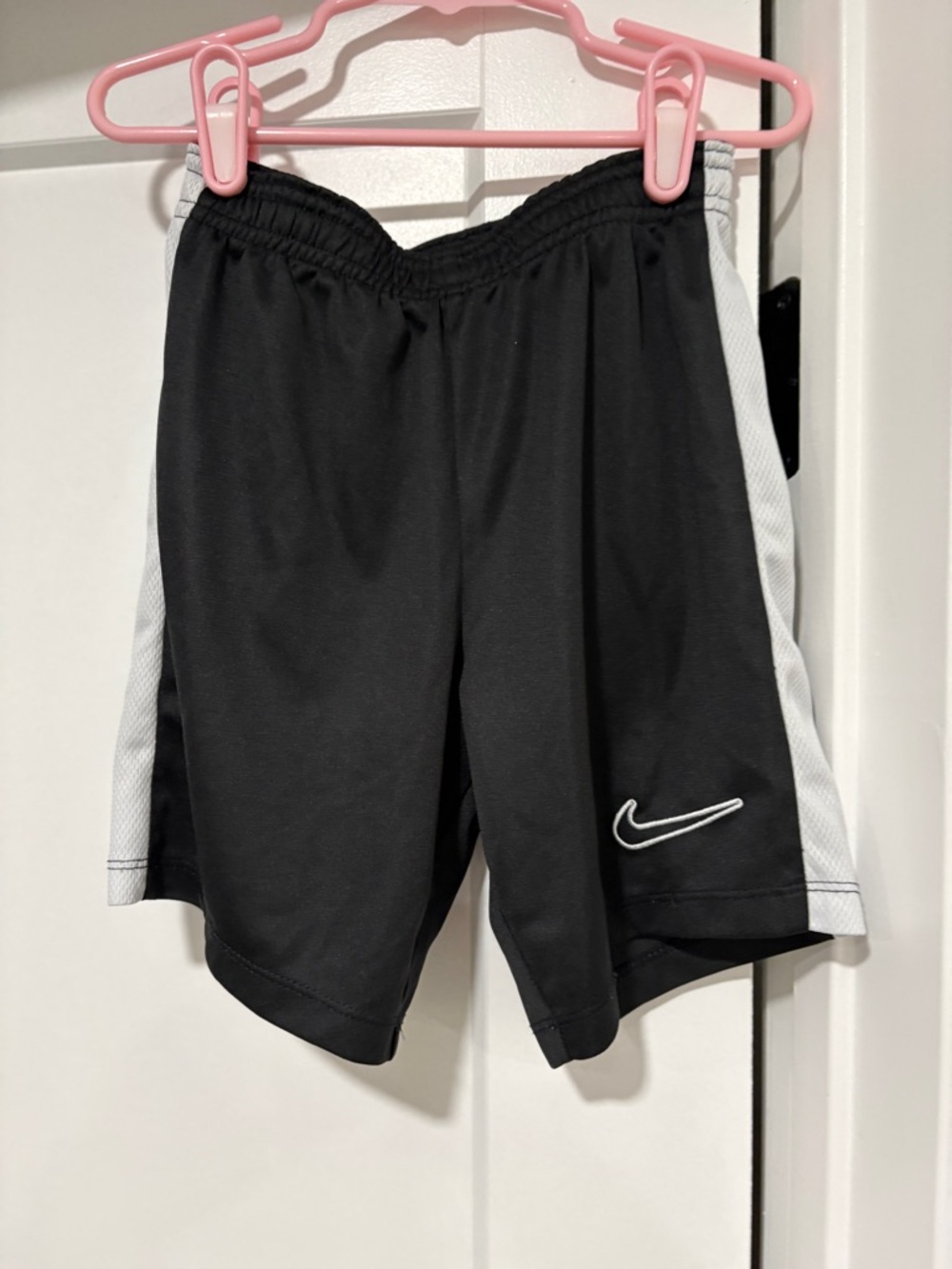 Nike Black Shorts with White Side Panels